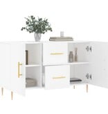 VidaXL Dressoir 100x36x60 cm bewerkt hout wit