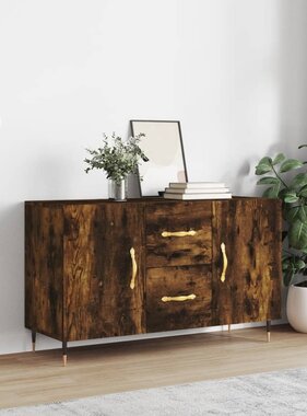 VidaXL Dressoir 100x36x60 cm bewerkt hout gerookt eikenkleurig