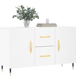 VidaXL Dressoir 100x36x60 cm bewerkt hout wit