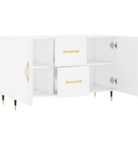 VidaXL Dressoir 100x36x60 cm bewerkt hout wit