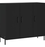 VidaXL Dressoir 90x34x80 cm bewerkt hout zwart