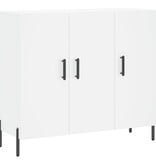 VidaXL Dressoir 90x34x80 cm bewerkt hout wit