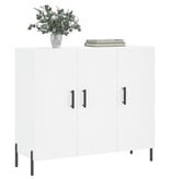 VidaXL Dressoir 90x34x80 cm bewerkt hout wit