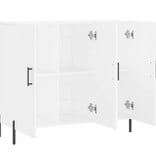 VidaXL Dressoir 90x34x80 cm bewerkt hout wit