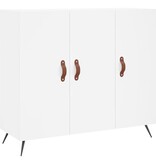 VidaXL Dressoir 90x34x80 cm bewerkt hout wit