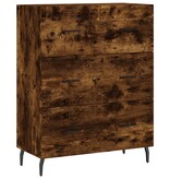 VidaXL Dressoir 69,5x34x90 cm bewerkt hout gerookt eikenkleurig