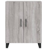 VidaXL Dressoir 69,5x34x90 cm bewerkt hout grijs sonoma eikenkleurig