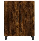 VidaXL Dressoir 69,5x34x90 cm bewerkt hout gerookt eikenkleurig