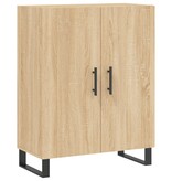 VidaXL Dressoir 69,5x34x90 cm bewerkt hout sonoma eikenkleurig