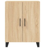 VidaXL Dressoir 69,5x34x90 cm bewerkt hout sonoma eikenkleurig
