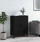 VidaXL Dressoir 69,5x34x90 cm bewerkt hout zwart