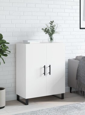 VidaXL Dressoir 69,5x34x90 cm bewerkt hout wit