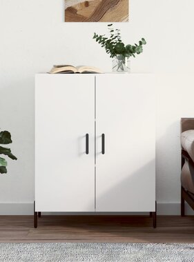 VidaXL Dressoir 69,5x34x90 cm bewerkt hout wit