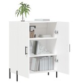 VidaXL Dressoir 69,5x34x90 cm bewerkt hout wit