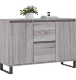 VidaXL Dressoir 101,5x35x70 cm bewerkt hout grijs sonoma eikenkleurig