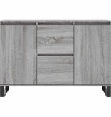 VidaXL Dressoir 101,5x35x70 cm bewerkt hout grijs sonoma eikenkleurig