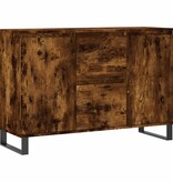 VidaXL Dressoir 101,5x35x70 cm bewerkt hout gerookt eikenkleurig