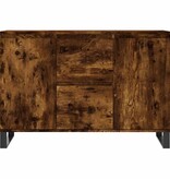 VidaXL Dressoir 101,5x35x70 cm bewerkt hout gerookt eikenkleurig