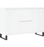 VidaXL Dressoir 101,5x35x70 cm bewerkt hout wit