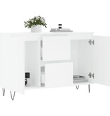 VidaXL Dressoir 101,5x35x70 cm bewerkt hout wit