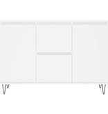 VidaXL Dressoir 101,5x35x70 cm bewerkt hout wit