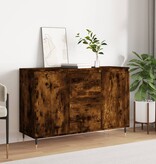 VidaXL Dressoir 101,5x35x70 cm bewerkt hout gerookt eikenkleurig