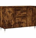 VidaXL Dressoir 101,5x35x70 cm bewerkt hout gerookt eikenkleurig
