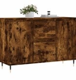 VidaXL Dressoir 101,5x35x70 cm bewerkt hout gerookt eikenkleurig