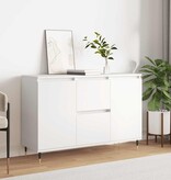 VidaXL Dressoir 101,5x35x70 cm bewerkt hout wit