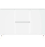 VidaXL Dressoir 101,5x35x70 cm bewerkt hout wit