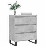 VidaXL Dressoir 60x35x70 cm bewerkt hout betongrijs