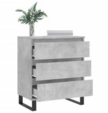 VidaXL Dressoir 60x35x70 cm bewerkt hout betongrijs