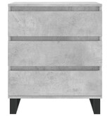 VidaXL Dressoir 60x35x70 cm bewerkt hout betongrijs