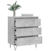 VidaXL Dressoir 60x35x70 cm bewerkt hout betongrijs