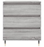 VidaXL Dressoir 60x35x70 cm bewerkt hout grijs sonoma eikenkleurig