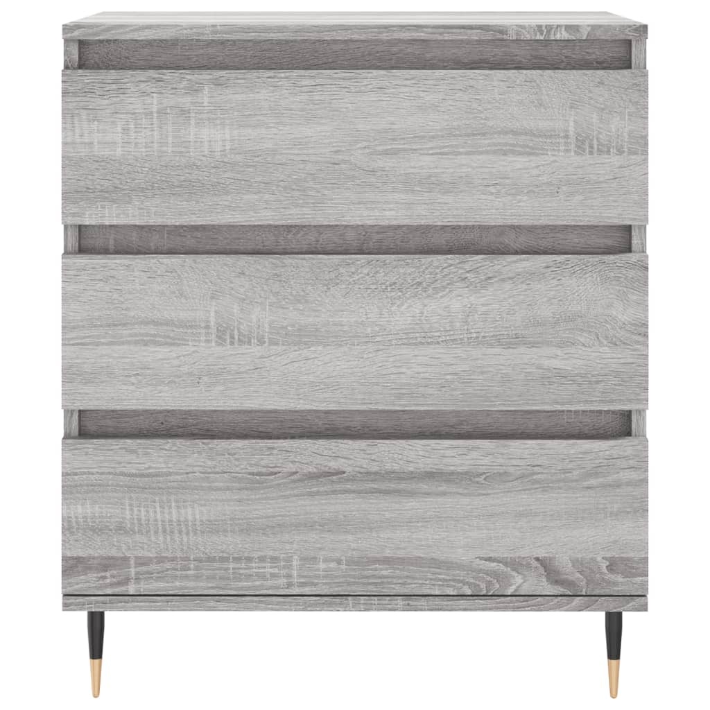 VidaXL Dressoir 60x35x70 cm bewerkt hout grijs sonoma eikenkleurig