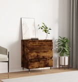 VidaXL Dressoir 60x35x70 cm bewerkt hout gerookt eikenkleurig