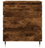 VidaXL Dressoir 60x35x70 cm bewerkt hout gerookt eikenkleurig