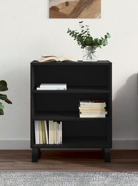 VidaXL Dressoir 57x35x70 cm bewerkt hout zwart