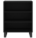 VidaXL Dressoir 57x35x70 cm bewerkt hout zwart