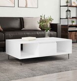 VidaXL Salontafel 104x60x35 cm bewerkt hout wit