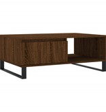 VidaXL Salontafel 90x60x35 cm bewerkt hout bruin eikenkleur