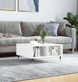 VidaXL Salontafel 60x60x30 cm bewerkt hout wit