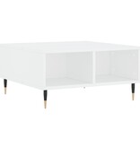 VidaXL Salontafel 60x60x30 cm bewerkt hout wit