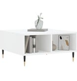 VidaXL Salontafel 60x60x30 cm bewerkt hout wit