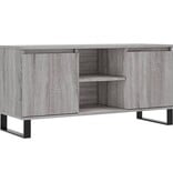 VidaXL Tv-meubel 104x35x50 cm bewerkt hout grijs sonoma eikenkleurig