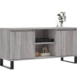 VidaXL Tv-meubel 104x35x50 cm bewerkt hout grijs sonoma eikenkleurig