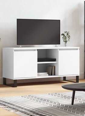 VidaXL Tv-meubel 104x35x50 cm bewerkt hout wit