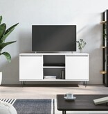 VidaXL Tv-meubel 104x35x50 cm bewerkt hout wit