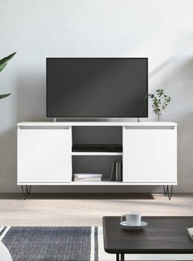 VidaXL Tv-meubel 104x35x50 cm bewerkt hout wit